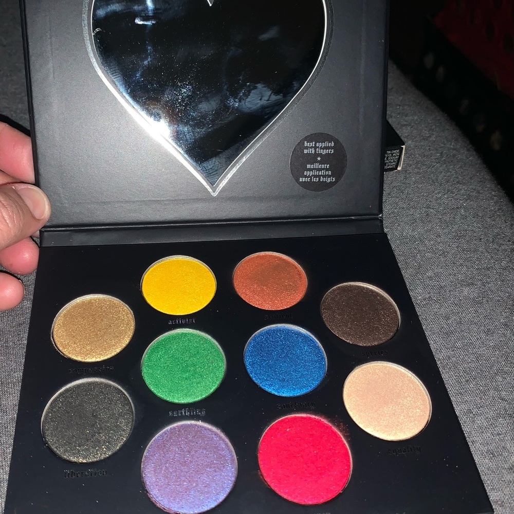 Kat Von D vegan eyeshadow palette.